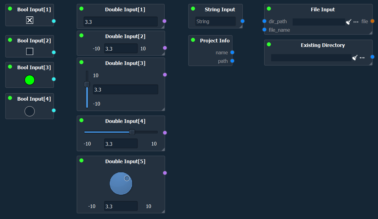 Input Nodes Overview